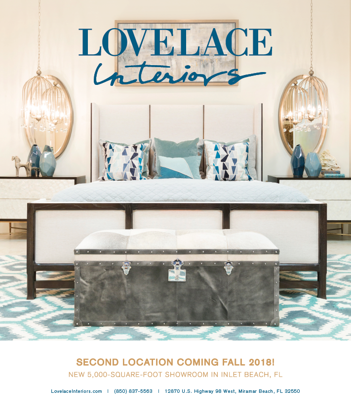 Lovelace Interiors ad design by The Idea Boutique