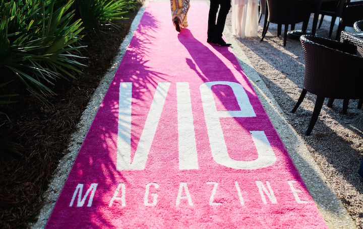 VIE magazine Pink Carpet designed by The Idea Boutique