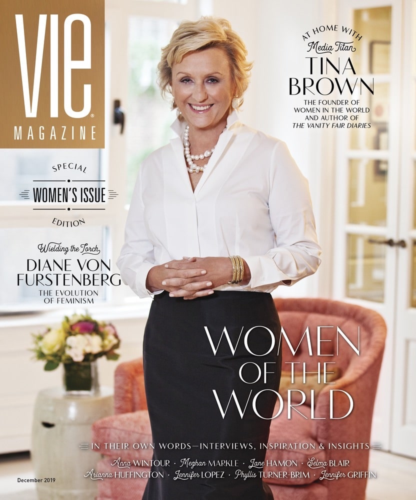 VIE Magazine, The Idea Boutique, VIE December 2019 Cover, Tina Brown, Women in the World