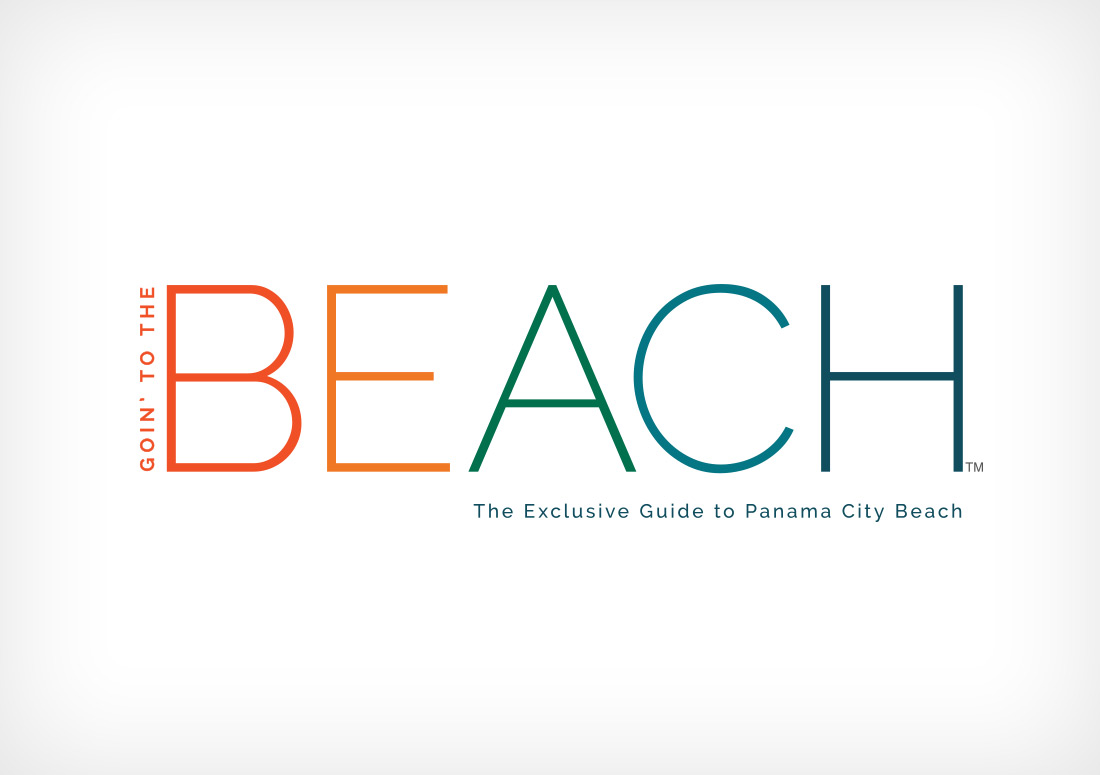 Resort Collection Goin' to the Beach Magazine Masthead logo branding design typography