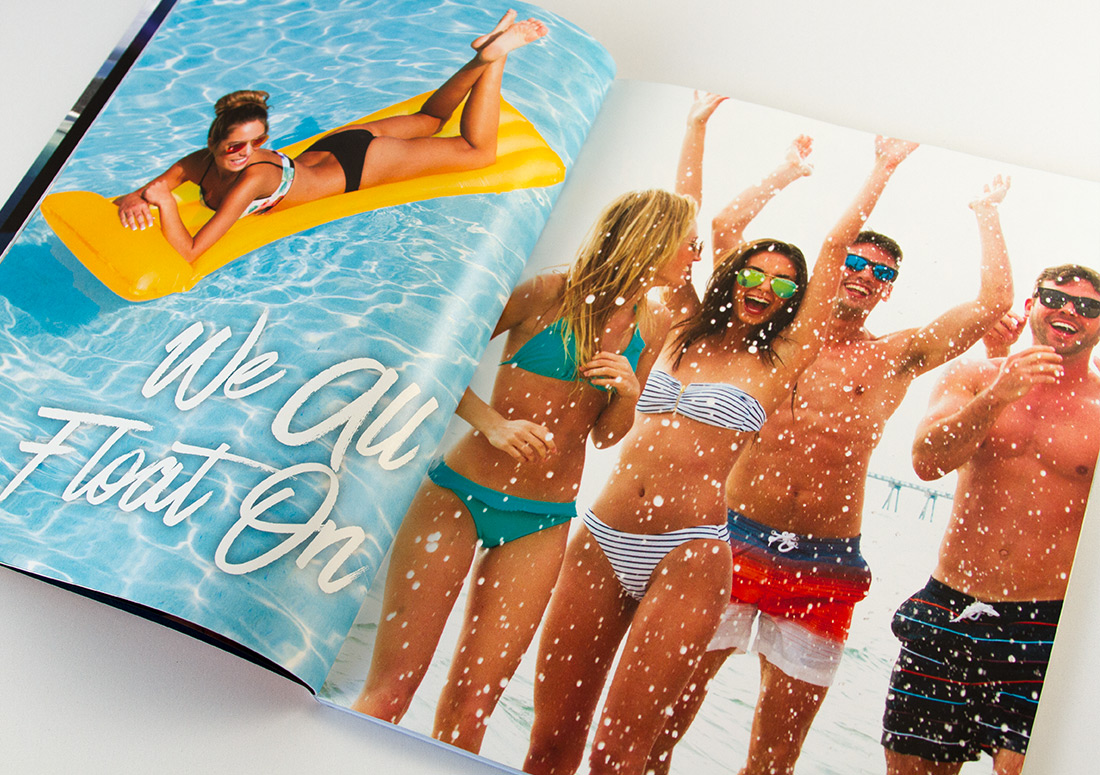 Resort Collection Goin' to the Beach Magazine Interior Pages branding publishing publication design
