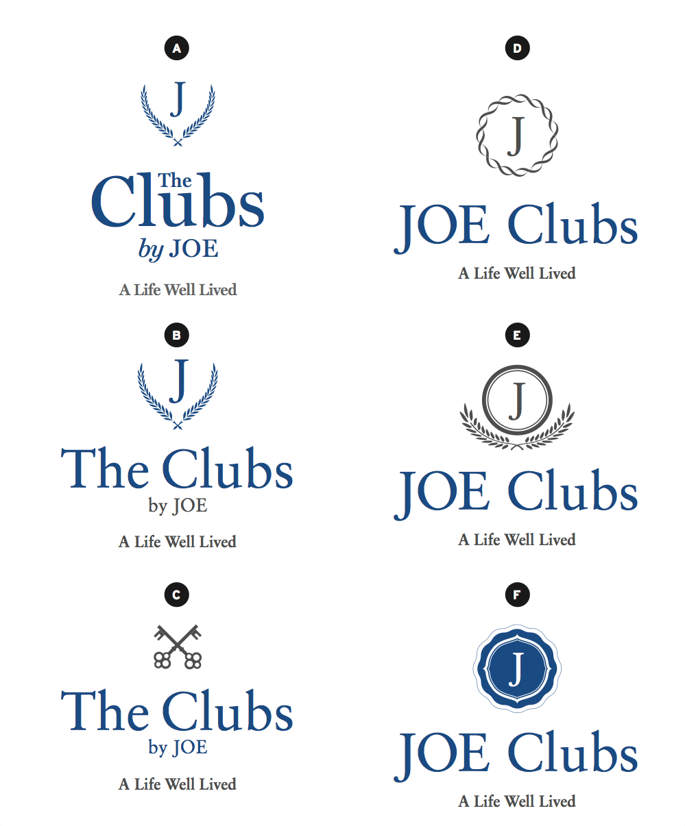 Design Process for St JOE's new logo