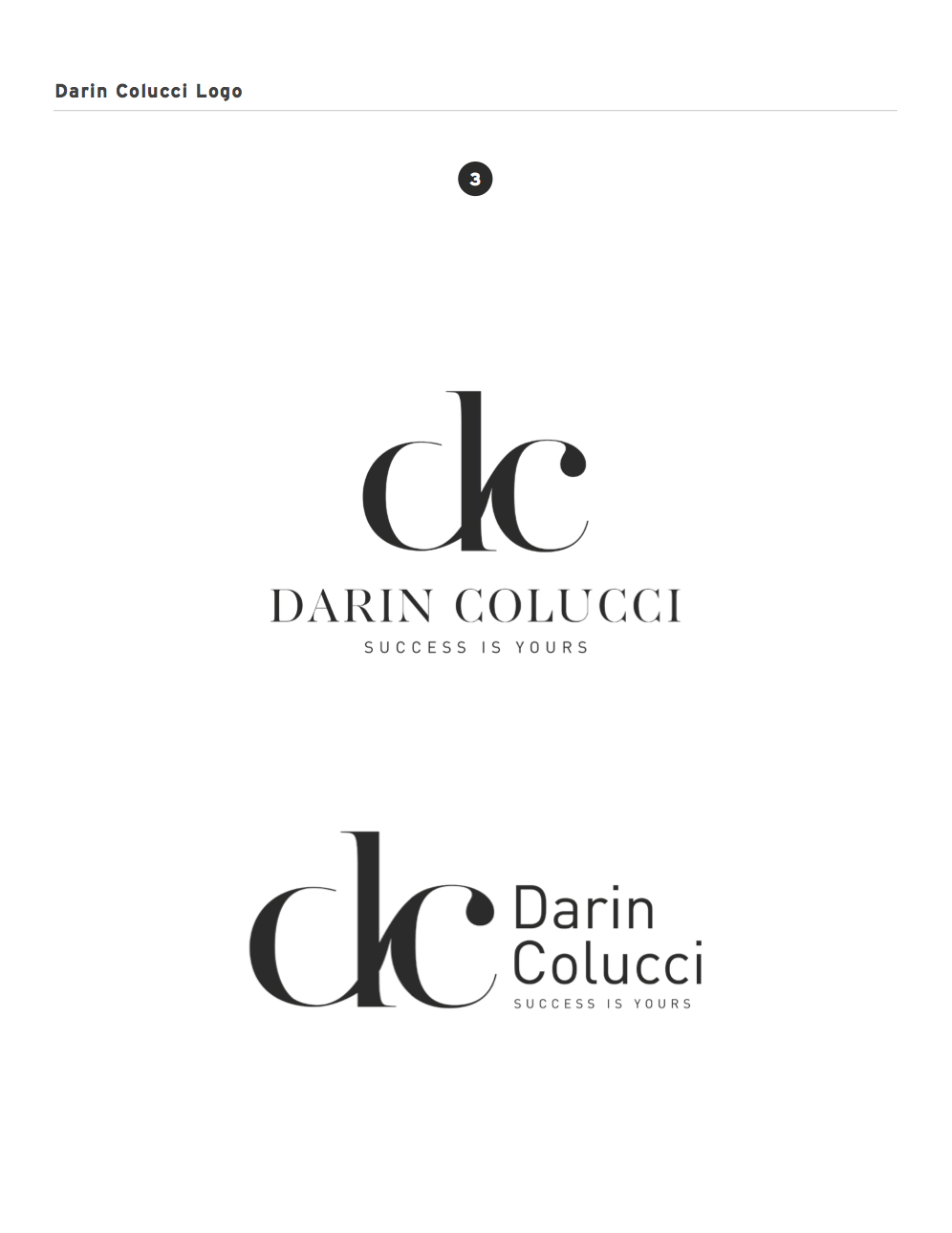 Darin Colucci Logo Options